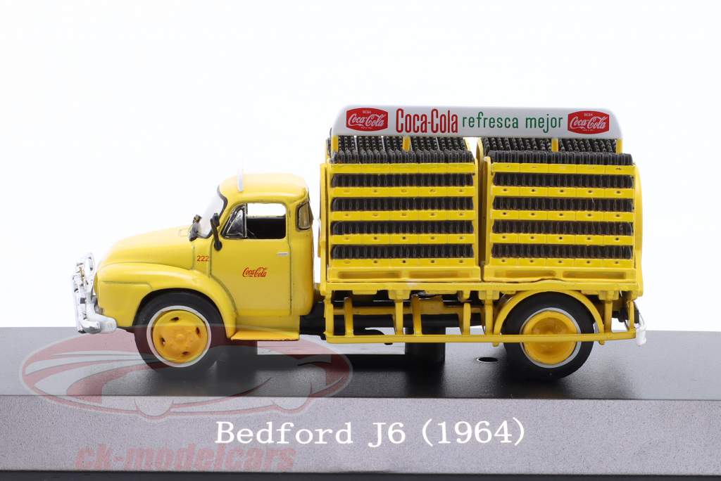 Bedford J6 Coca-Cola camion per le consegne Anno di costruzione 1964 giallo 1:72 Edicola