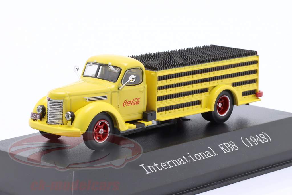 International KB8 Coca-Cola varebiler Byggeår 1948 gul 1:72 Edicola