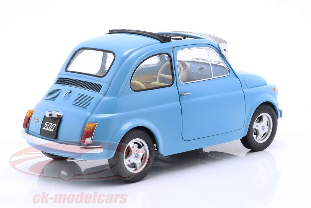 Fiat 500 F Custom Année de construction 1968 Bleu clair 1:12 KK-Scale