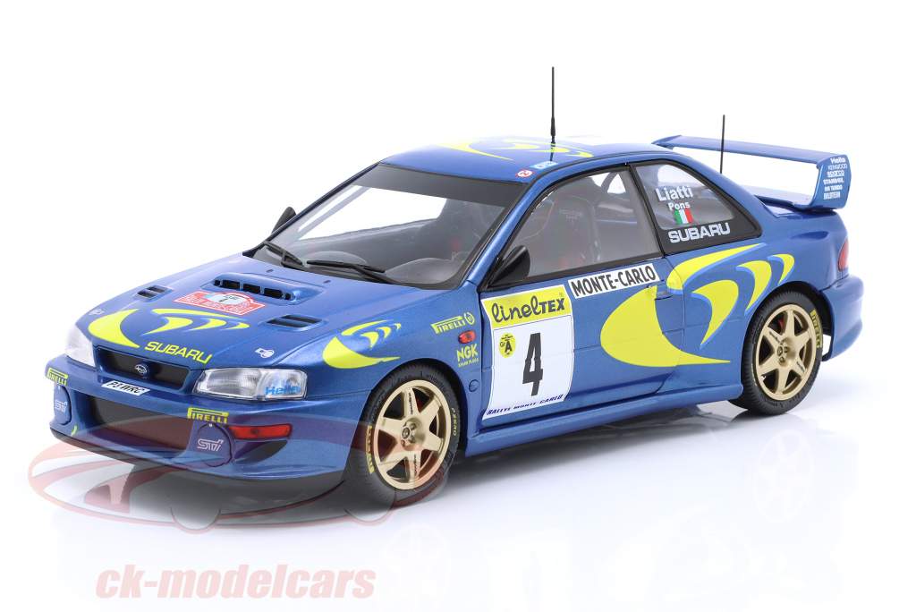 Subaru Impreza S5 WRC #4 vincitore Rallye Monte Carlo 1997 Liatti, Pons 1:18 Solido