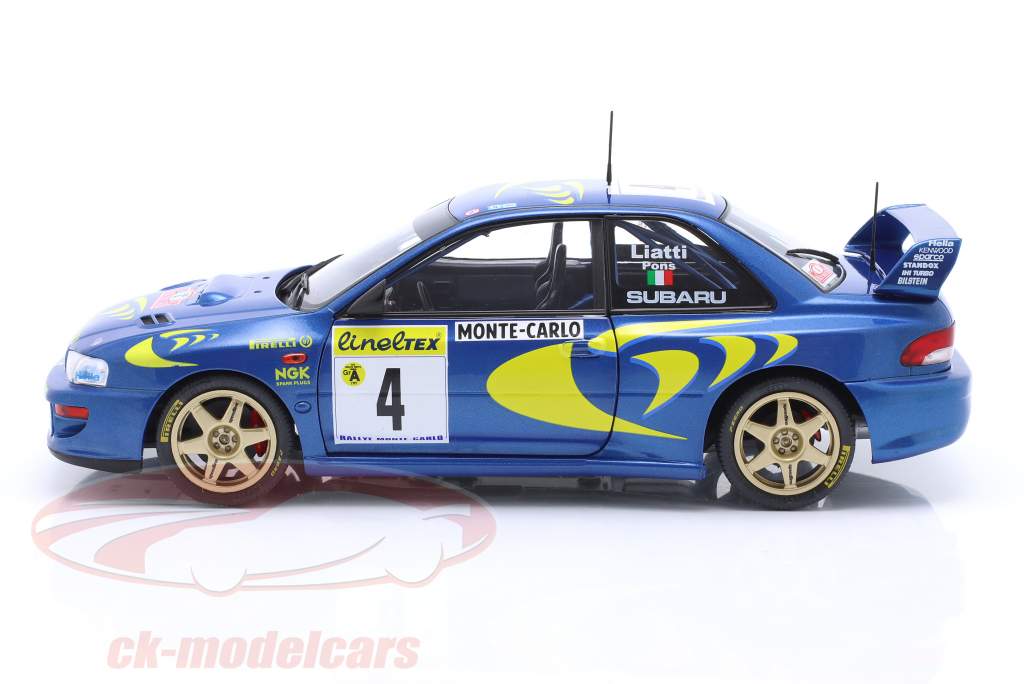 Subaru Impreza S5 WRC #4 vincitore Rallye Monte Carlo 1997 Liatti, Pons 1:18 Solido