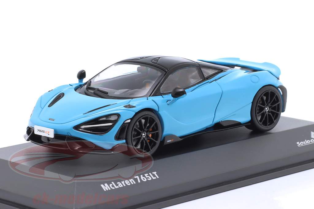 McLaren 765LT Baujahr 2020 curacao blau 1:43 Solido