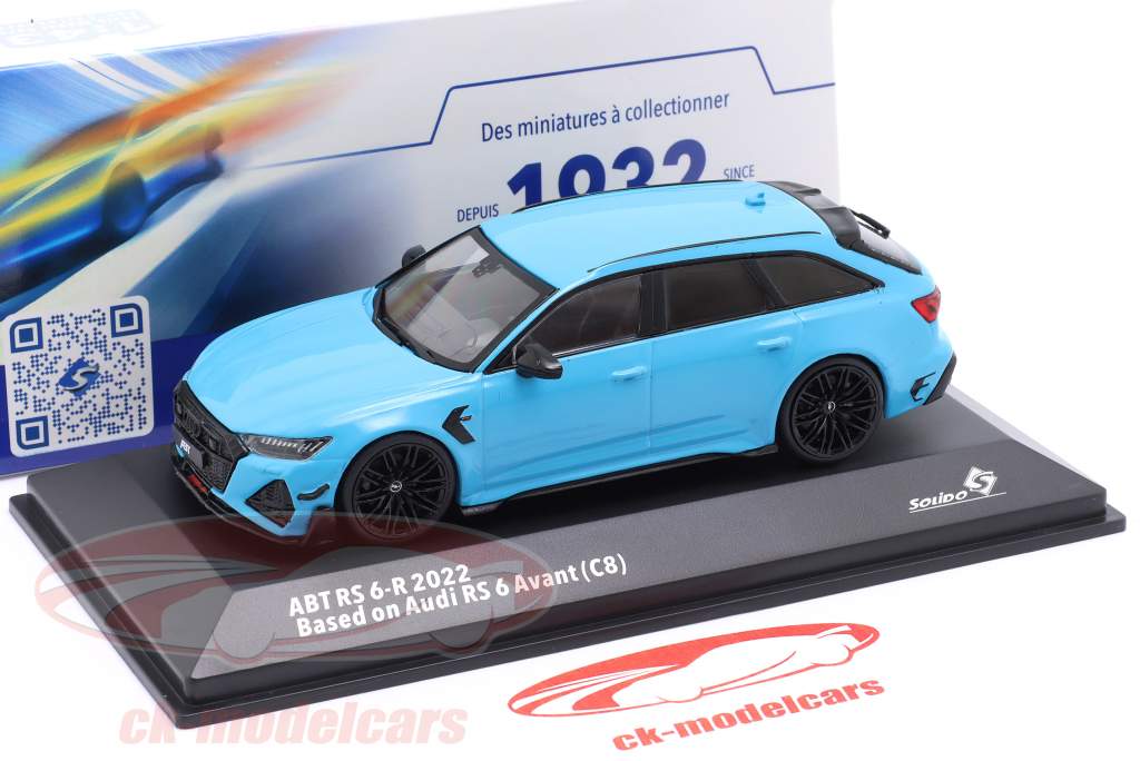 Audi RS 6-R ABT Baujahr 2022 Miami blau 1:43 Solido