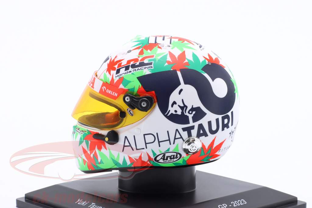 Yuki Tsunoda #22 Scuderia AlphaTauri Italien GP Formel 1 2023 Helm 1:5 Spark