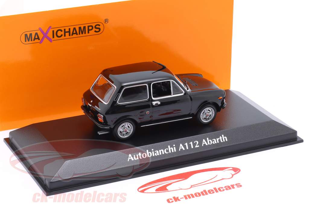 Autobianchi A112 Abarth Byggeår 1974 sort 1:43 Minichamps
