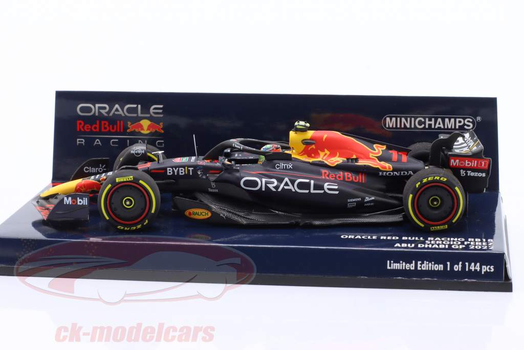 S. Pérez Red Bull Racing RB18 #11 3° Abu Dhabi GP formula 1 2022 1:43 Minichamps