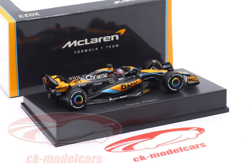 Oscar Piastri McLaren MCL60 #81 formula 1 2023 1:64 Spark