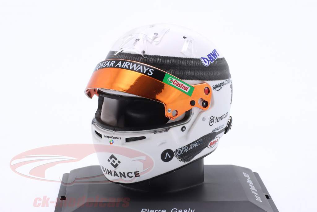 Pierre Gasly BWT Alpine #10 Sprint Race Katar GP Formel 1 2023 Helm 1:5 Spark