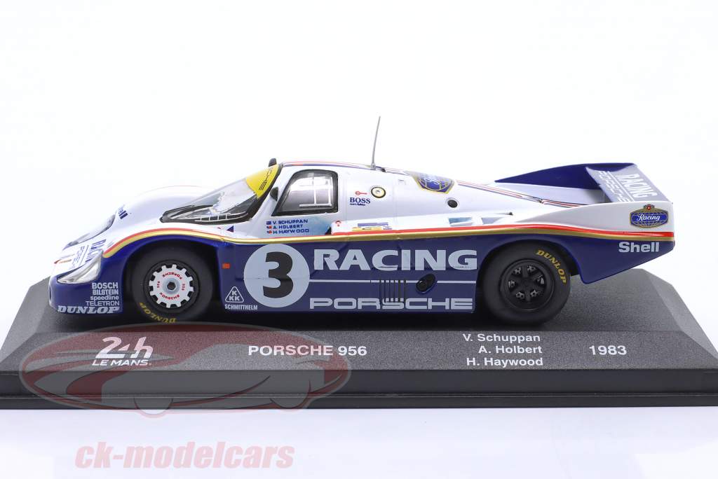 Porsche 956 #3 vinder 24h LeMans 1983 Holbert, Haywood, Schuppan 1:43 Altaya