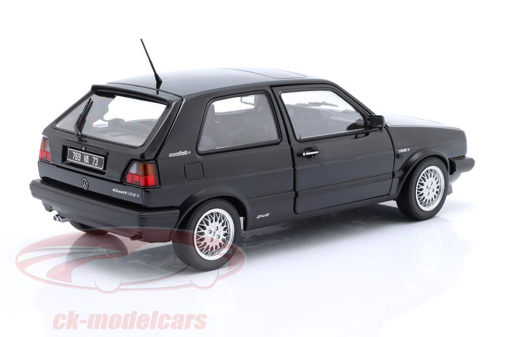 Volkswagen VW Golf 2 GTi Match Byggeår 1989 sort metallisk 1:18 Norev