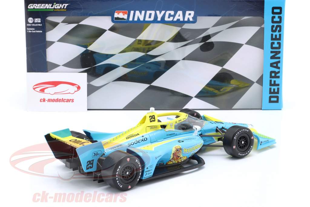 Devlin DeFranceso Honda #29 IndyCar Series 2023 1:18 Greenlight