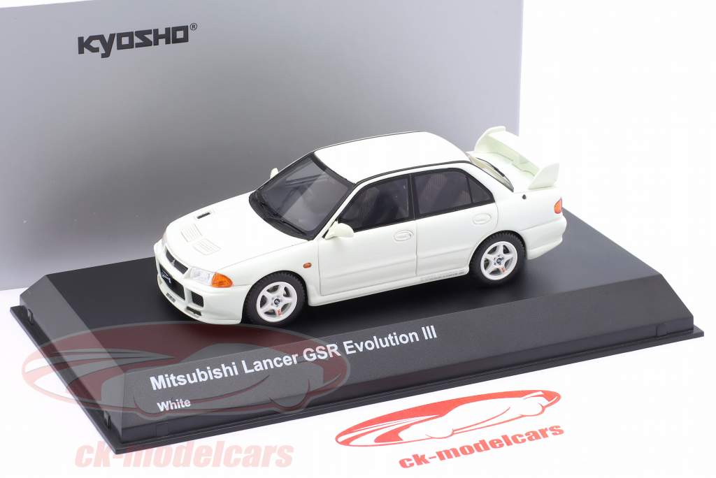 Mitsubishi Lancer GSR Evolution III Baujahr 1995 weiß 1:43 Kyosho