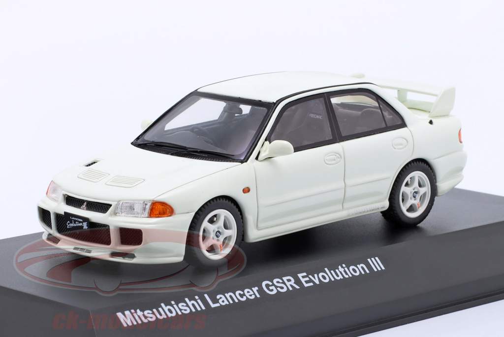 Mitsubishi Lancer GSR Evolution III Anno di costruzione 1995 bianco 1:43 Kyosho