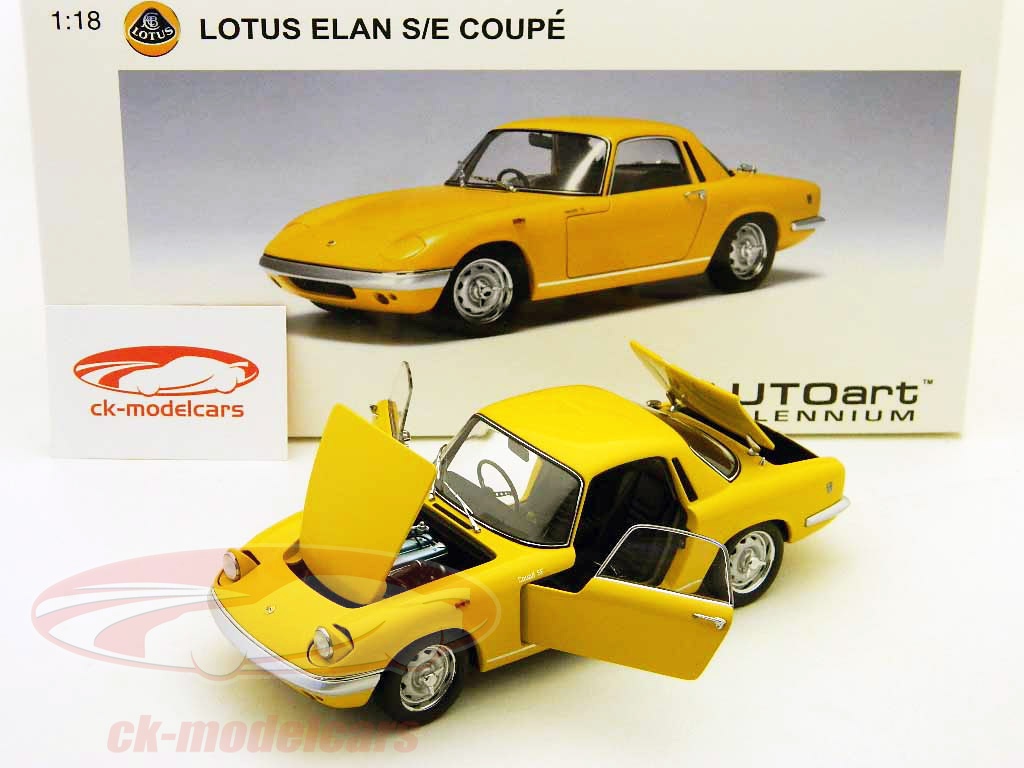 AUTOart 1:18 Lotus Elan S/E (S3) Coupé yellow 75352 model car 