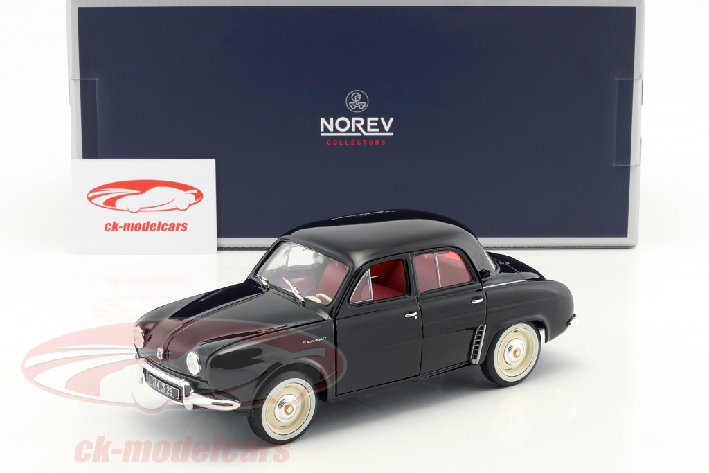 Renault Dauphine Year 1958 Black 1 18 Norev
