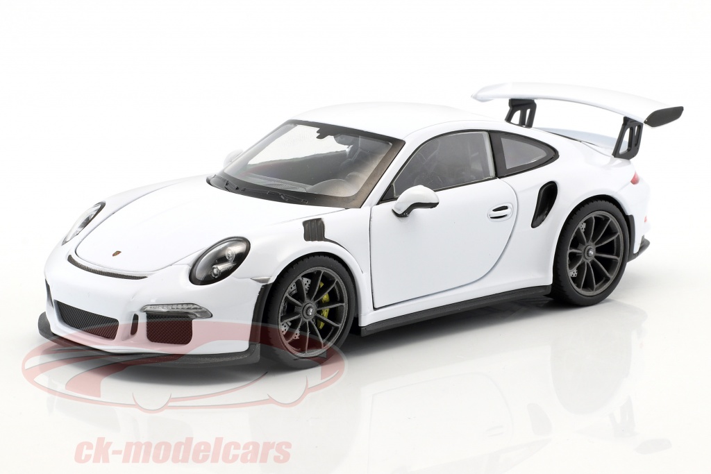 Porsche 911 GT3 RS, Silver - Welly 24080WSV - 1/24 scale Diecast