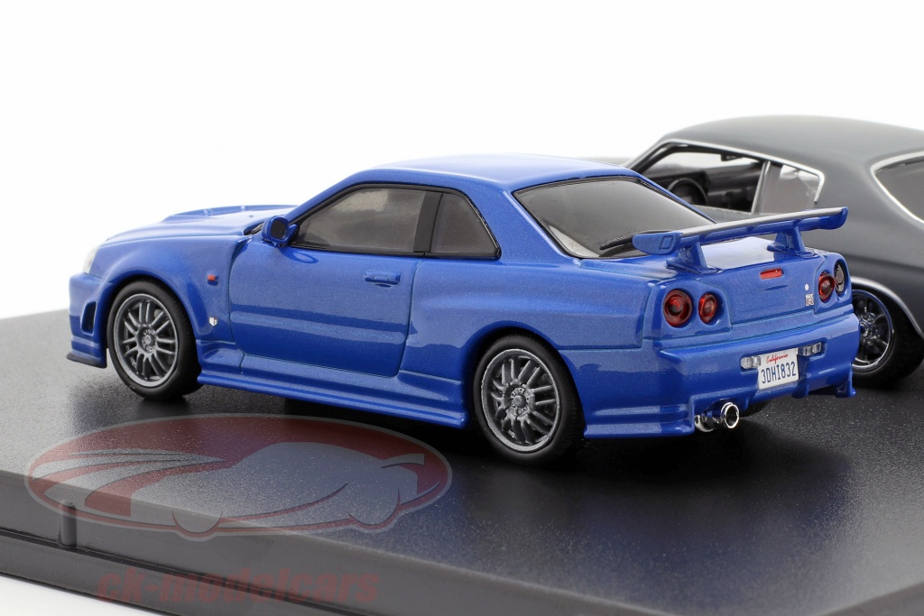 Greenlight 1 43 2 Car Set Chevrolet Chevelle Ss And Nissan Skyline Gt R Fast And Furious Model Car