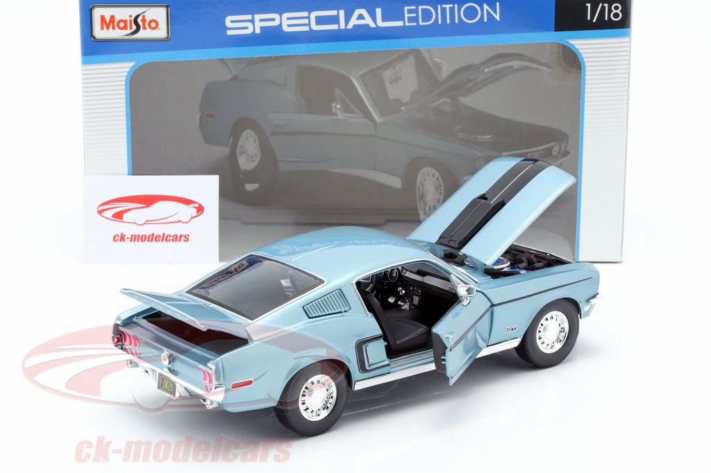 Maisto Ford Mustang 1:18 Scale Metal Diecast, Shelby, Mach 1, GT500, Fast  Back