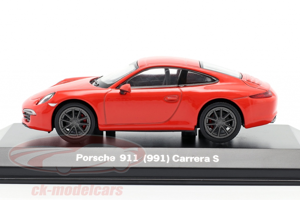 Welly 1:43 Porsche 911 (991) Carrera S 溶岩 オレンジ MAP01994515