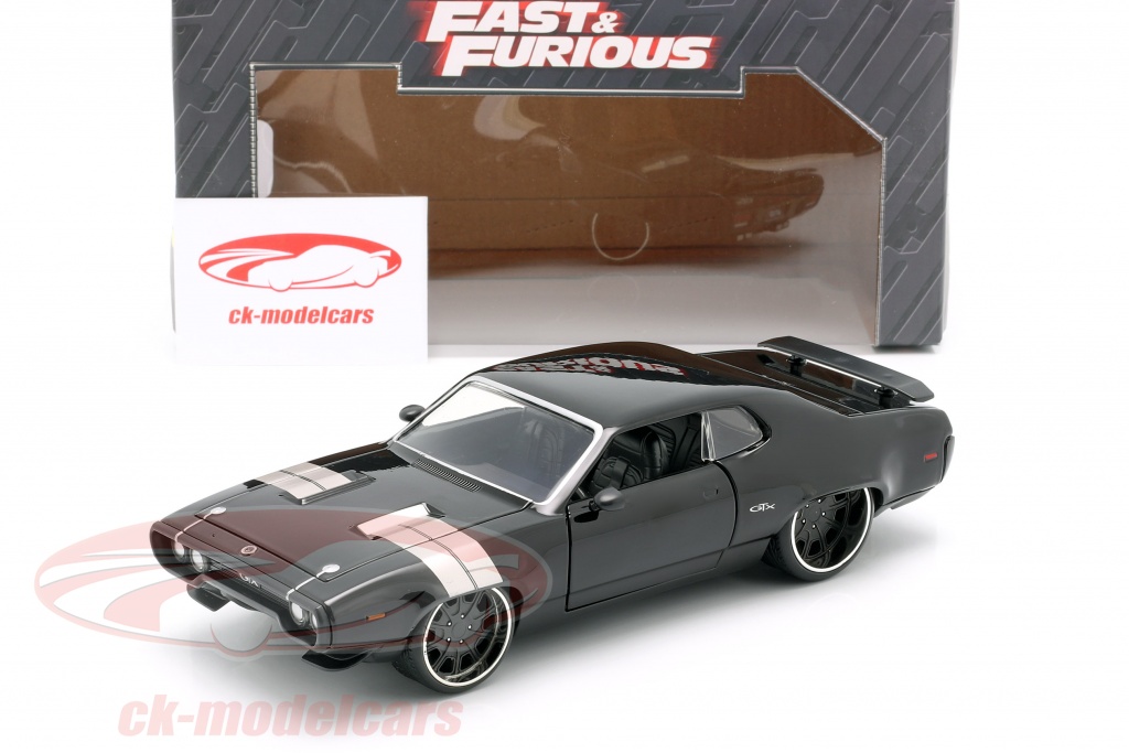 Jadatoys 1:24 Dom's Plymouth GTX Fast and Furious 8 2017 black 98292 ...
