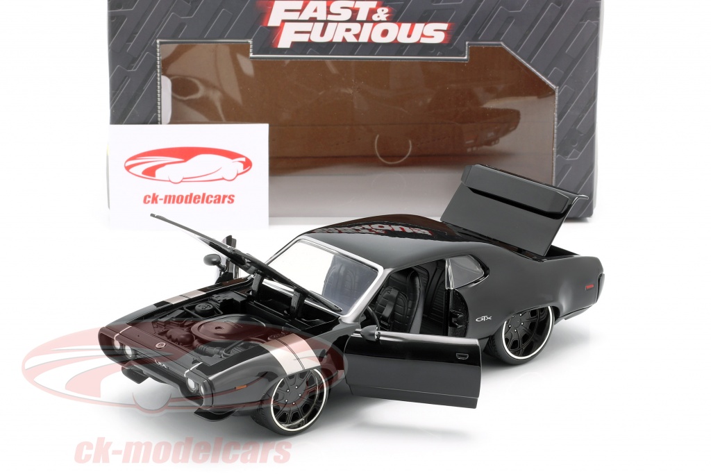 Jadatoys 1:24 Dom's Plymouth GTX Fast and Furious 8 2017 black