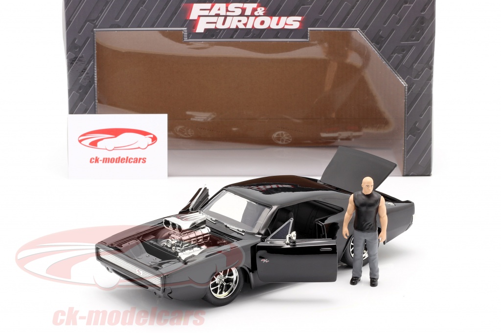 Dodge Charger Fast and Furious avec figurine Dom Toretto Jadatoys 1/24°