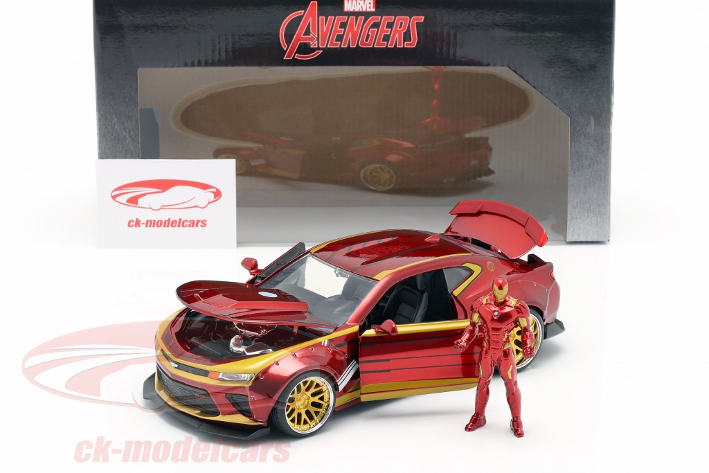 Jadatoys 1:24 Chevrolet Camaro 2016 with figure Iron Man Marvel's The  Avengers red / gold 99724 model car 99724 253225003 801310997246  4006333065163