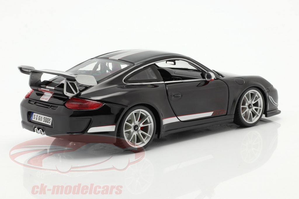 Bburago 1:18 ポルシェ 911 (997) GT3 RS 4.0 年 2011 黒 / 銀 18 ...