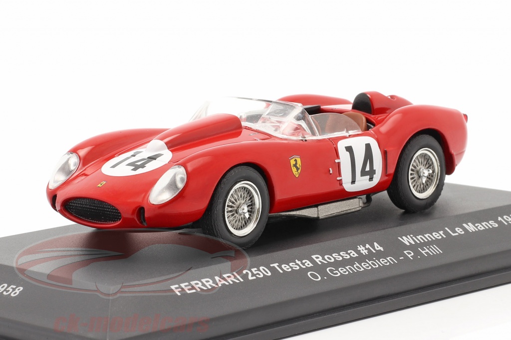 Ixo 1:43 Ferrari 250 Testa Rossa #14 勝者 24h LeMans 1958 Gendebien