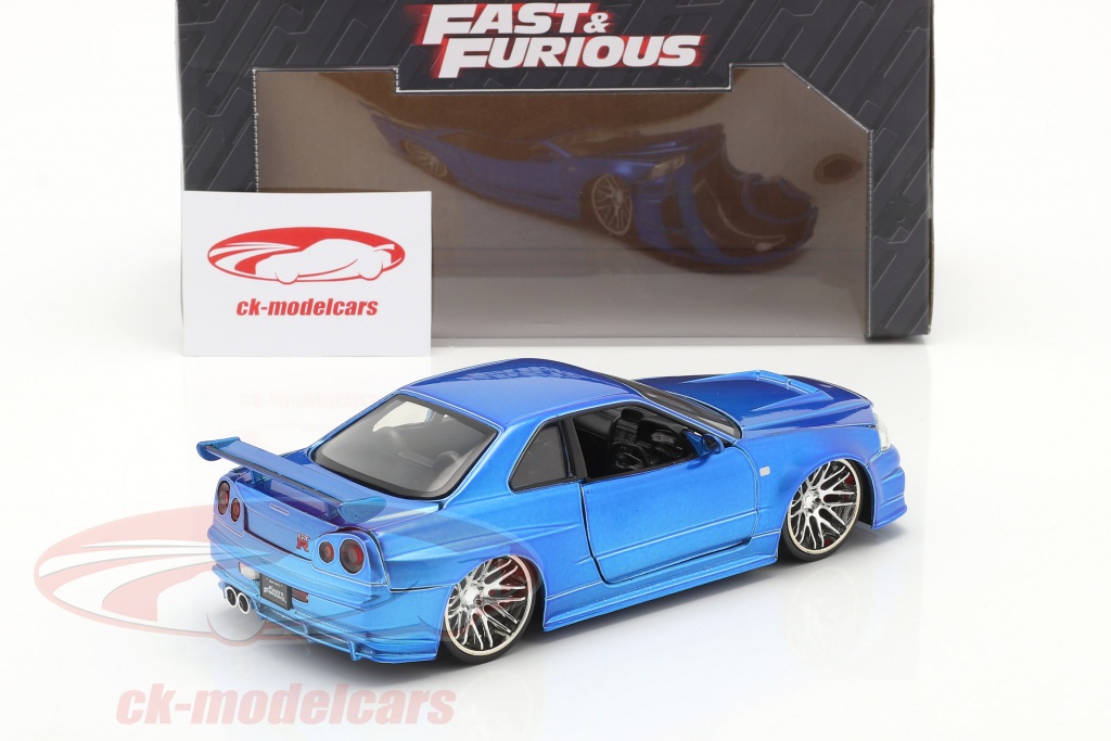 Jadatoys 1:24 Brian´s Nissan Skyline GT-R (R34) Fast and Furious