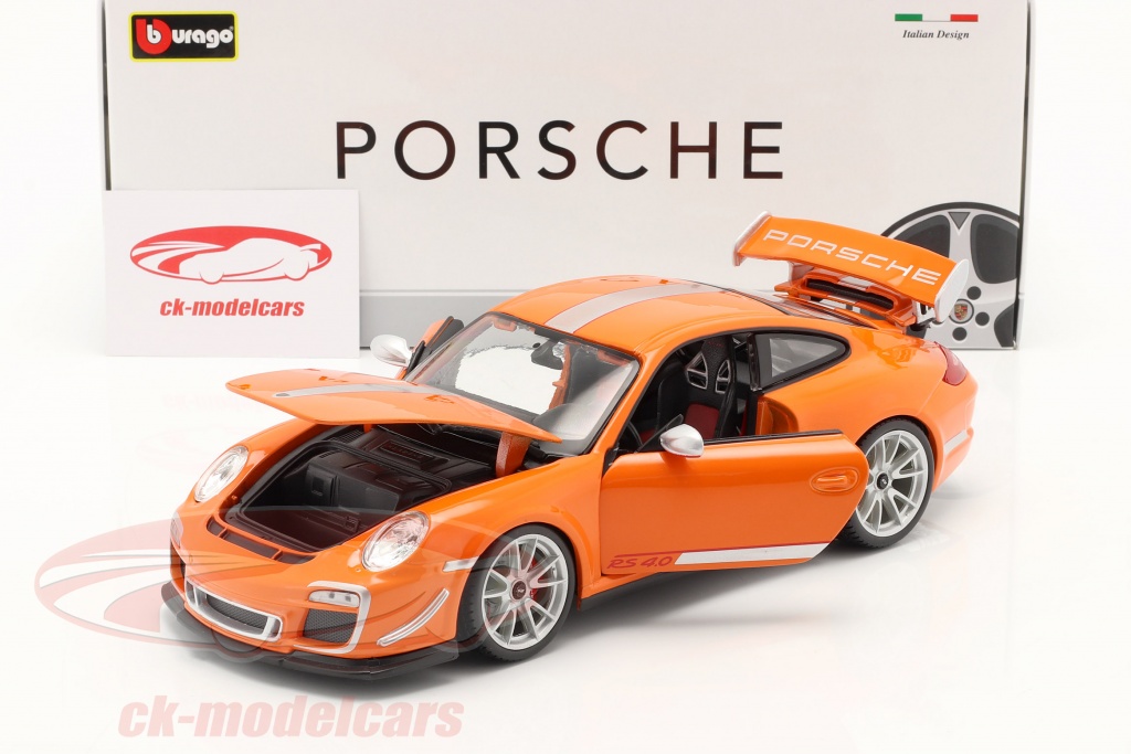 Bburago 1:18 Porsche 911 (997) GT3 RS 4.0 year 2012 orange 18-11036 model  car 18-11036 8719247748003