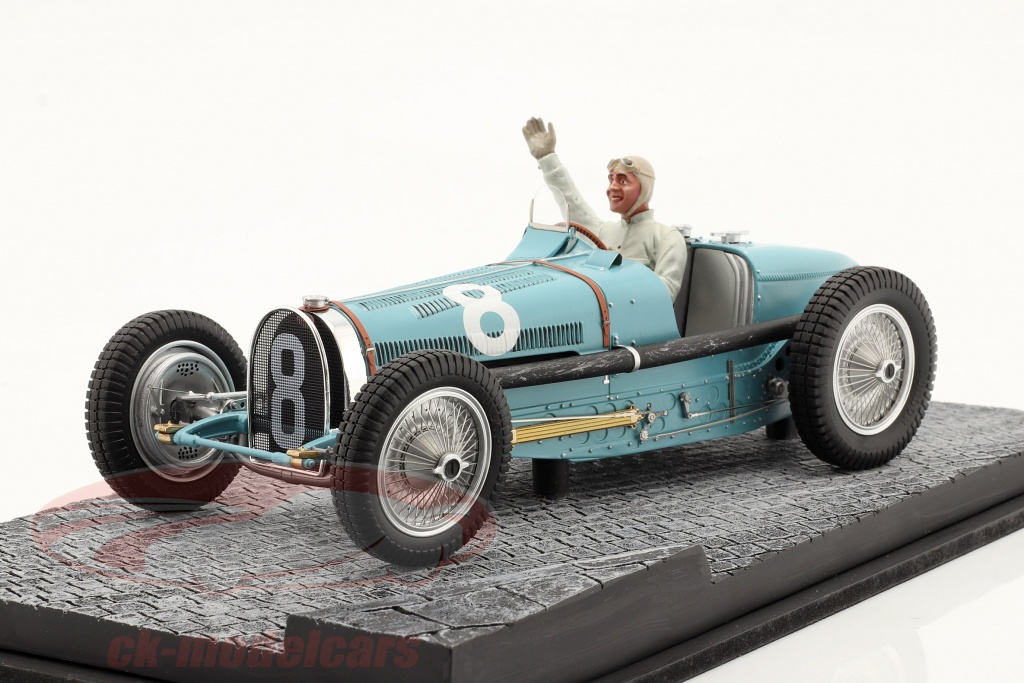 LeMans 1:18 3700474504291 Type Miniatures 118002/8M Modellauto 59 #8 Dreyfus Bugatti GP 3rd Monaco 118002/8M 1934 Rene