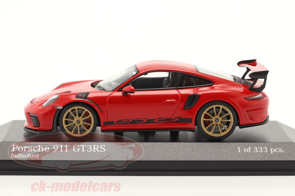 Minichamps 1:43 Porsche 911 (991 II) GT3 RS 2018 警備員 赤