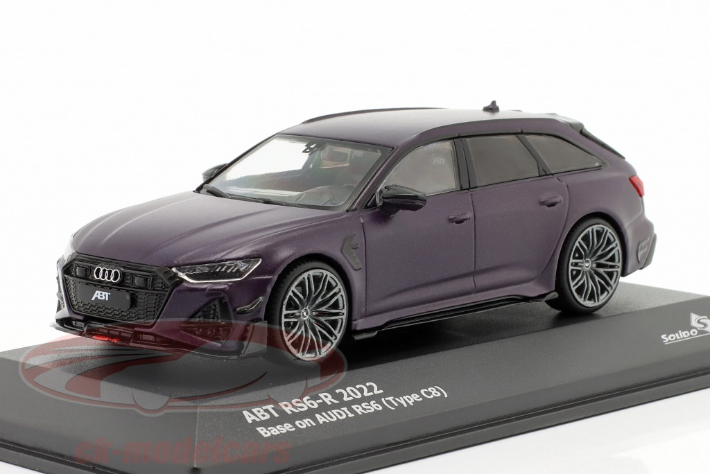 Solido 1:43 Audi RS6-R (C8) ABT 建設年 2022 つや消し 紫の S4310701