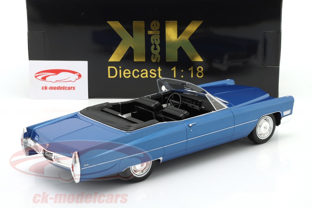 KK-Scale 1:18 Cadillac DeVille 建設年 1967 青い メタリック 
