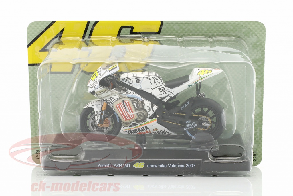 Altaya 1:18 Valentino Rossi Yamaha YZR-M1 #46 見せる 自転車 MotoGP バレンシア 2007  MagRossi0040 モデル 車 MagRossi0040 X4FALA0040