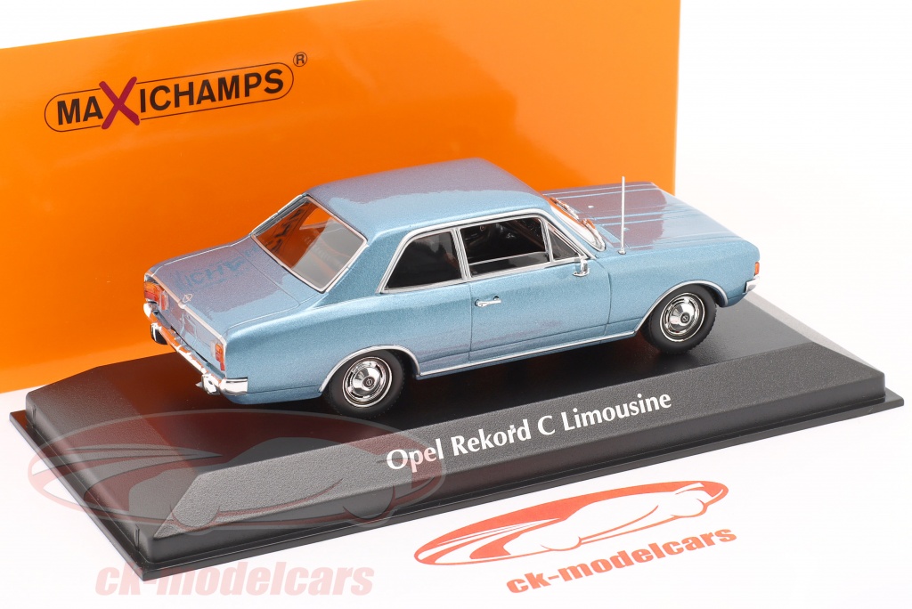 Minichamps 1:43 Opel Rekord C year 1966-72 light blue metallic 