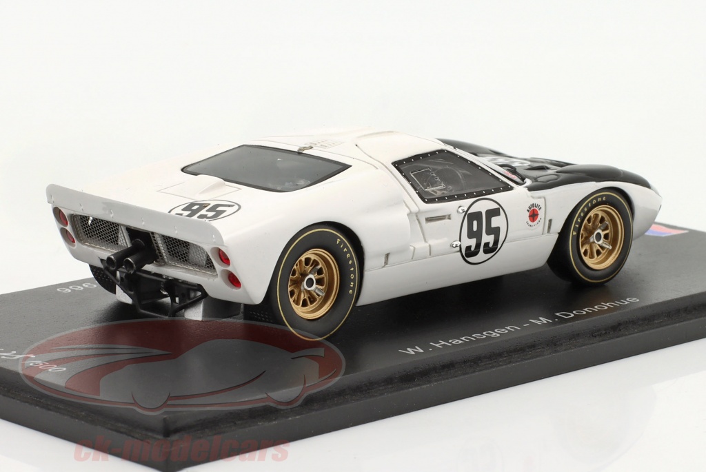 1/43 Spark 1968 Ford GT40 Mk II #95 3rd 24h Daytona Holman & Moody Walt  Hansgen, Mark Donohue Car Model 