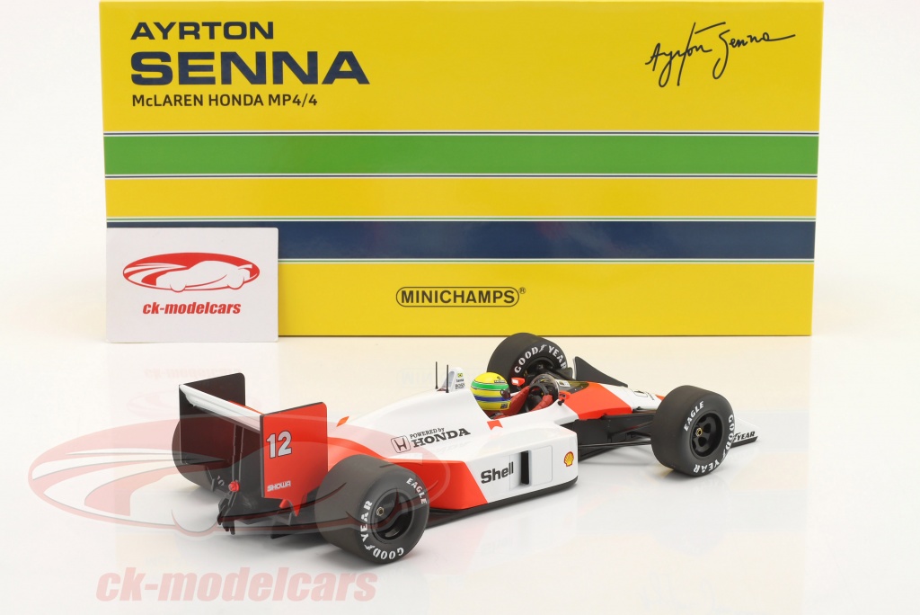 Minichamps 1:18 Ayrton Senna McLaren MP4/4 #12 方式 1 世界 