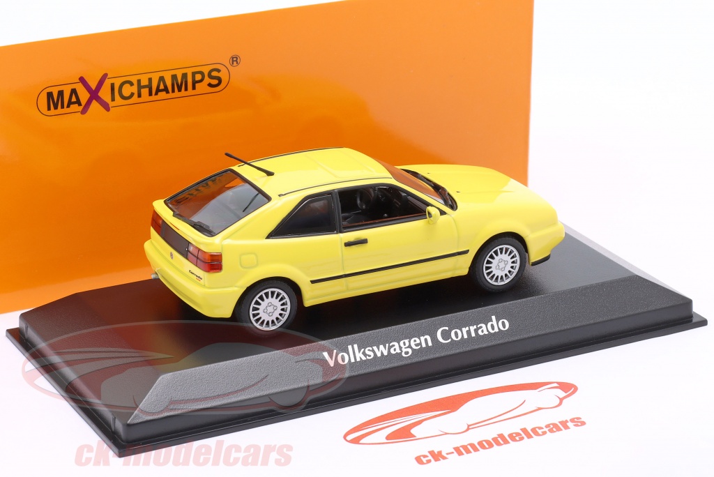 Minichamps 1:43 Volkswagen VW Corrado G60 建设年份1990 黄色的