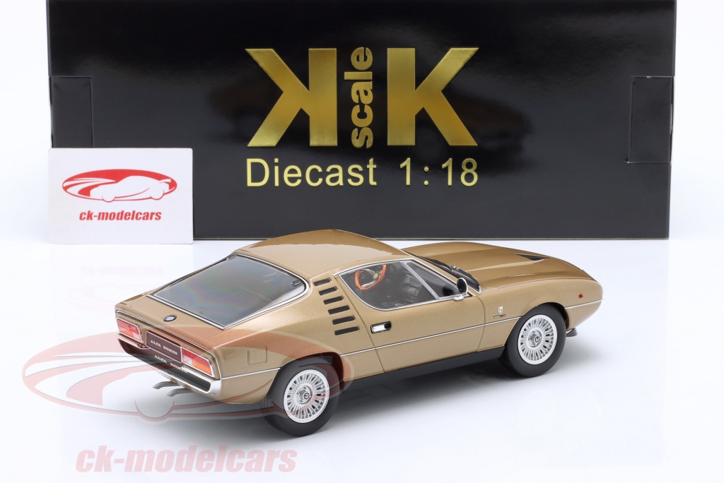 KK-Scale 1:18 Alfa Romeo Montreal Baujahr 1970 gold metallic KKDC180386  Modellauto KKDC180386 9681015723170
