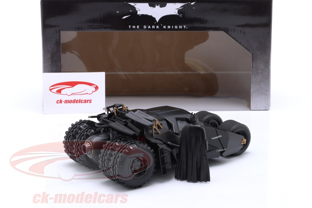 Jadatoys 1:24 Batmobile mit Batman Figur Film The Dark Knight 2008 