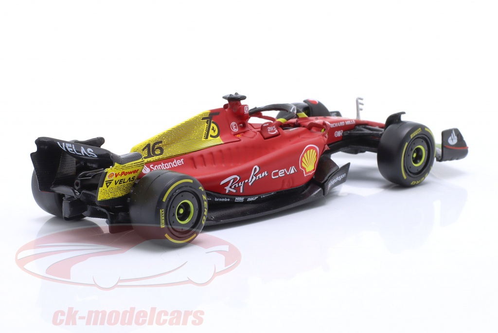 Miniatura Ferrari Monza Racing F1-75 Número 16: Charles Leclerc