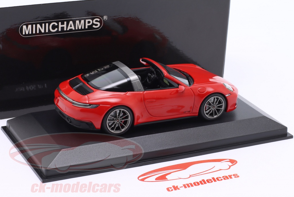 Minichamps 1:43 Porsche 911 (992) Targa 4 GTS year 2022 guards red 