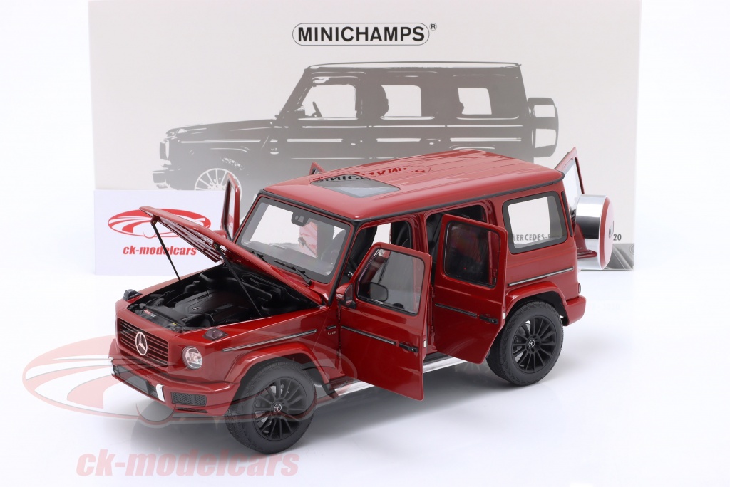 Minichamps 1:18 Mercedes-Benz clase g (W463) Año de construcción 2020 rojo  110037101 modelo coche 110037101 4012138166486