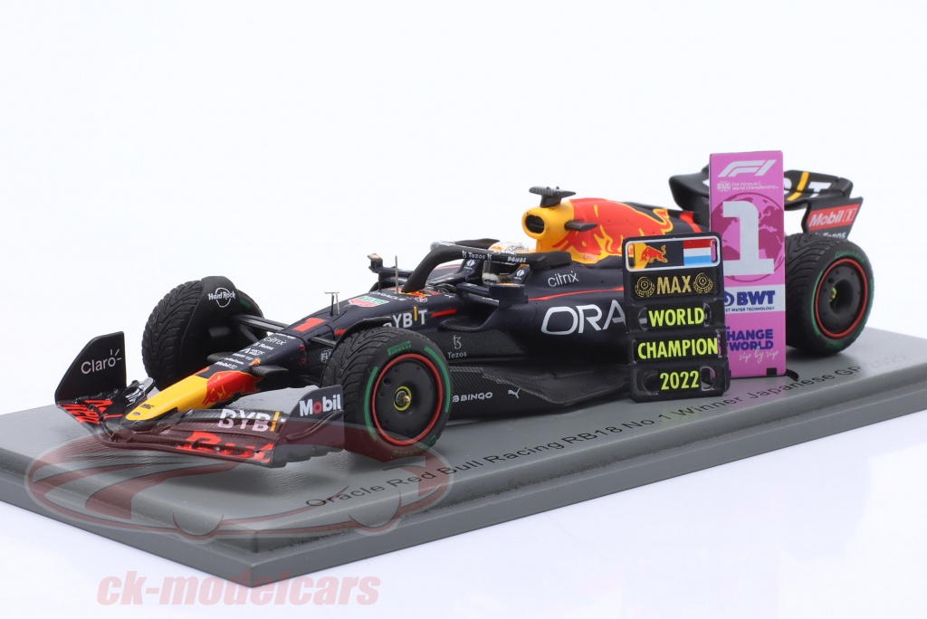 Spark 1:43 M Verstappen Red Bull RB18 #1 勝者 日本 GP 方式 1 世界 