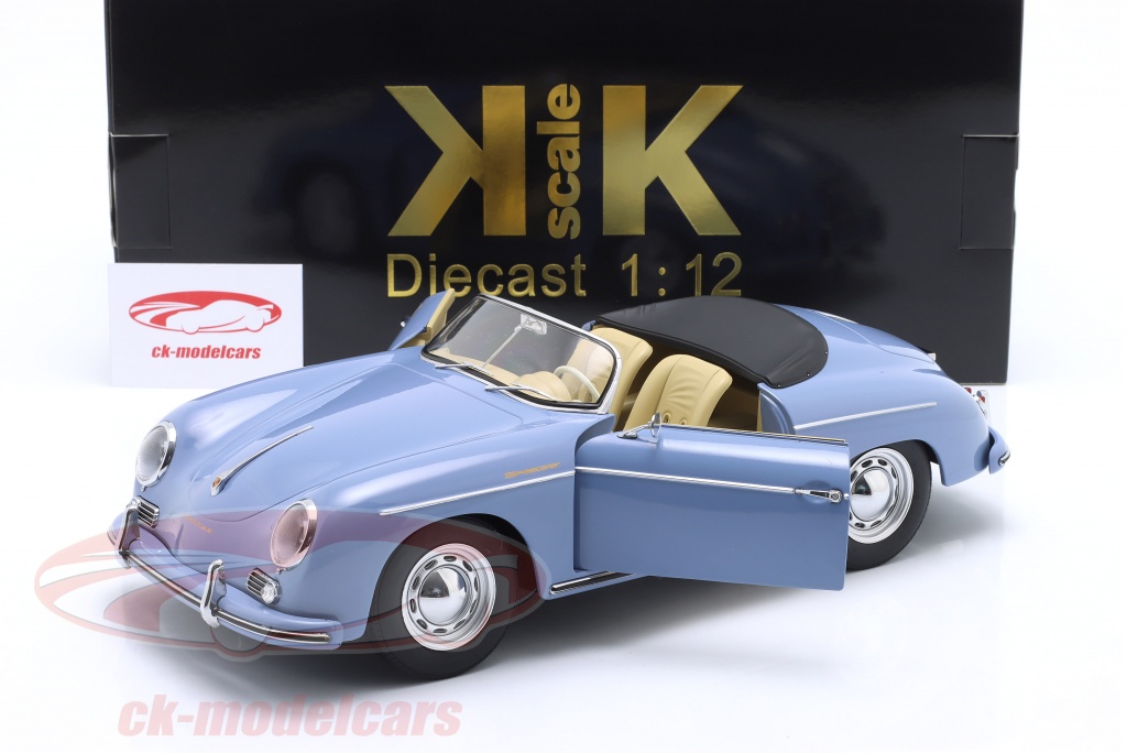KK-Scale 1:12 Porsche 356 A Speedster 建設年 1955 ライトブルー KKDC120095 モデル 車  KKDC120095 4260699763594