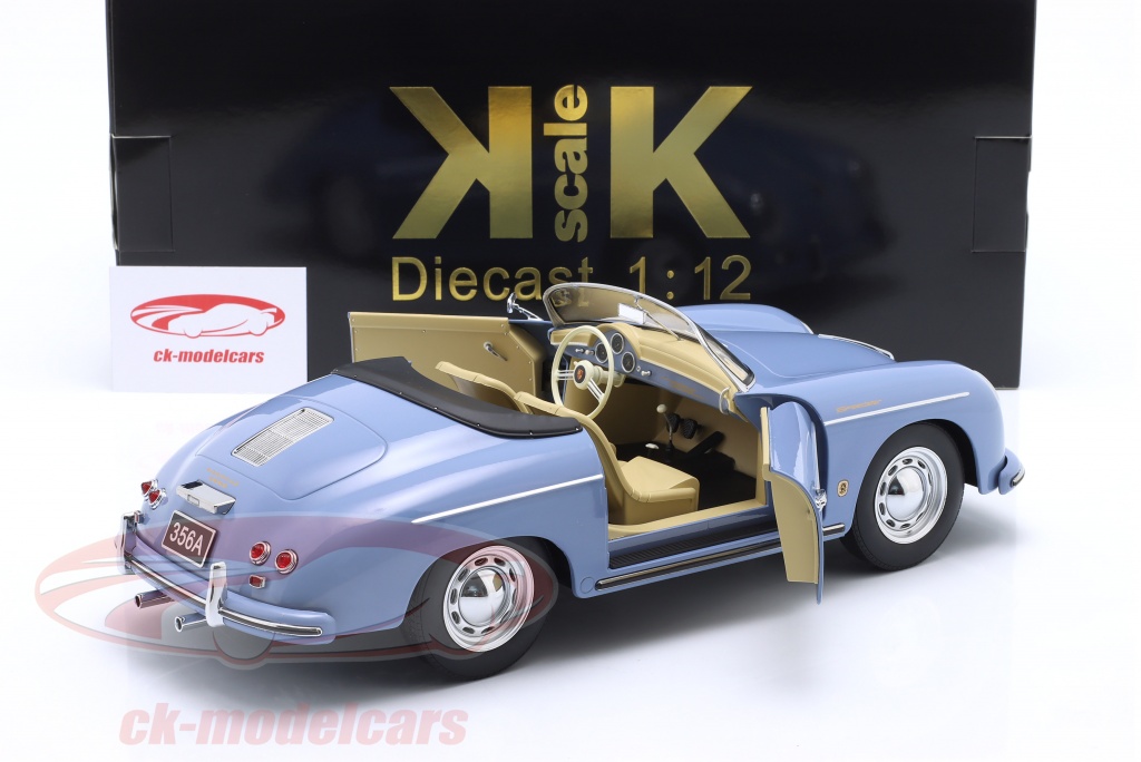 KK-Scale 1:12 Porsche 356 A Speedster 建設年 1955 ライトブルー 