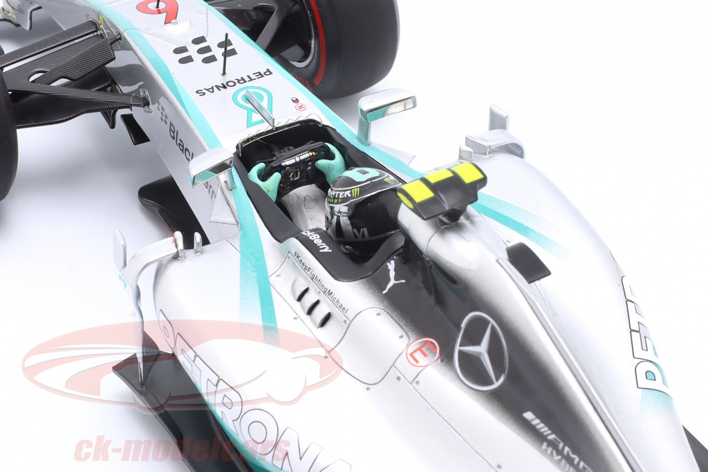 Spark 1:18 Nico Rosberg Mercedes F1 W05 Hybrid #6 勝者 モナコ GP 
