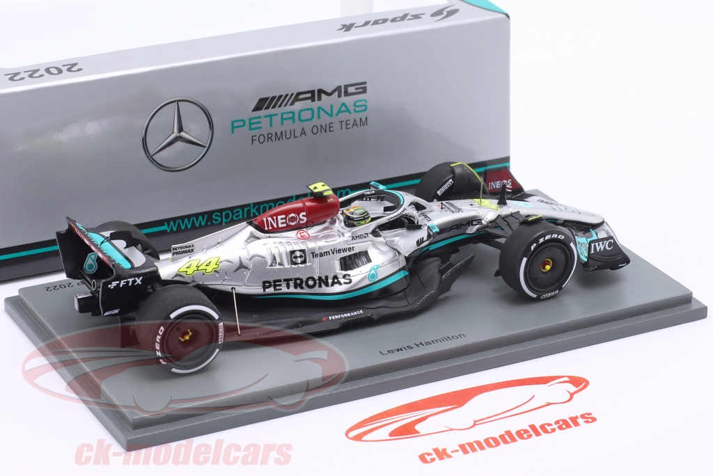 Spark 1:43 L. Hamilton Mercedes-AMG F1 W13 #44 2番目 フランス語 GP 